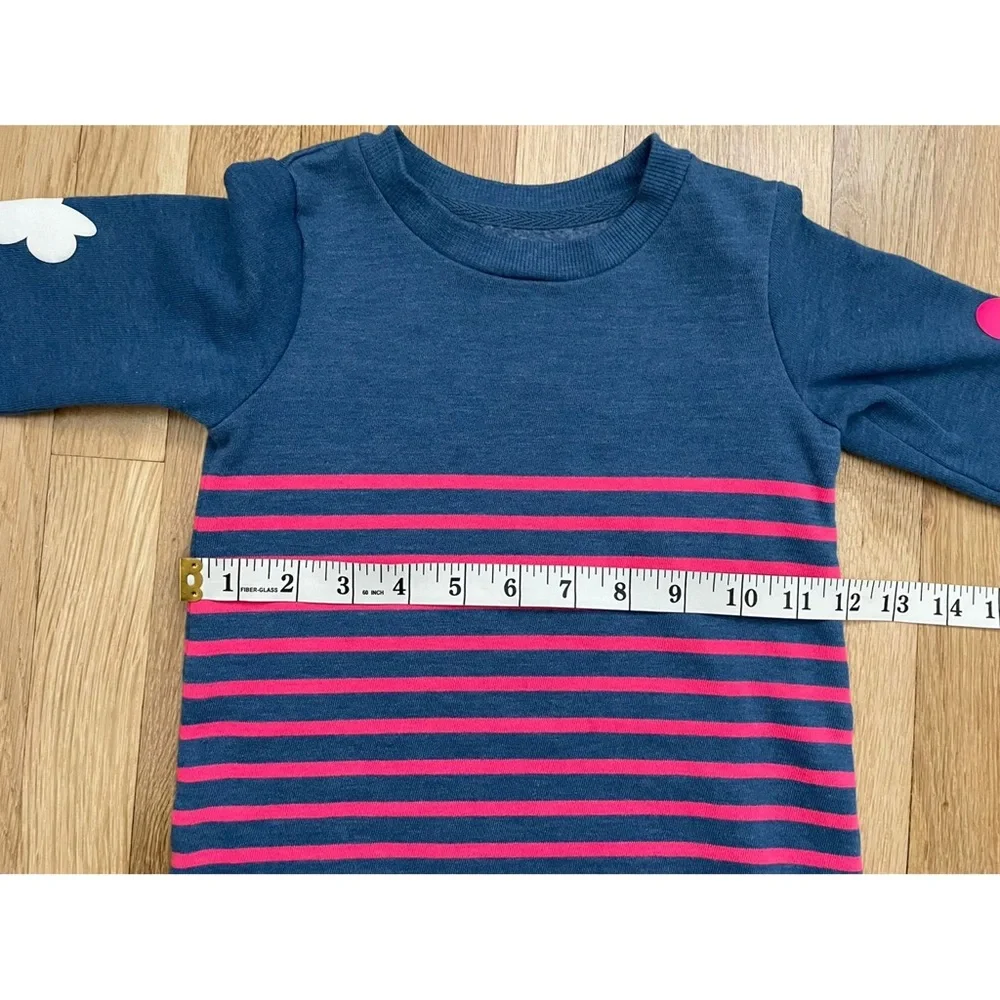 Baby GAP Disney Minnie & Mickey Pink Stripe Tunic Sweatshirt Dress